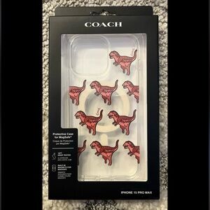 Coach Rexy Glitter Dinosaur Phone Case